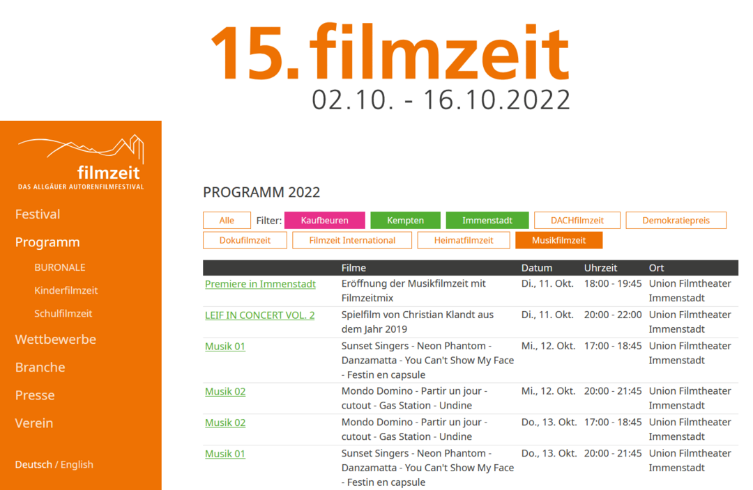 Screenshot Programm