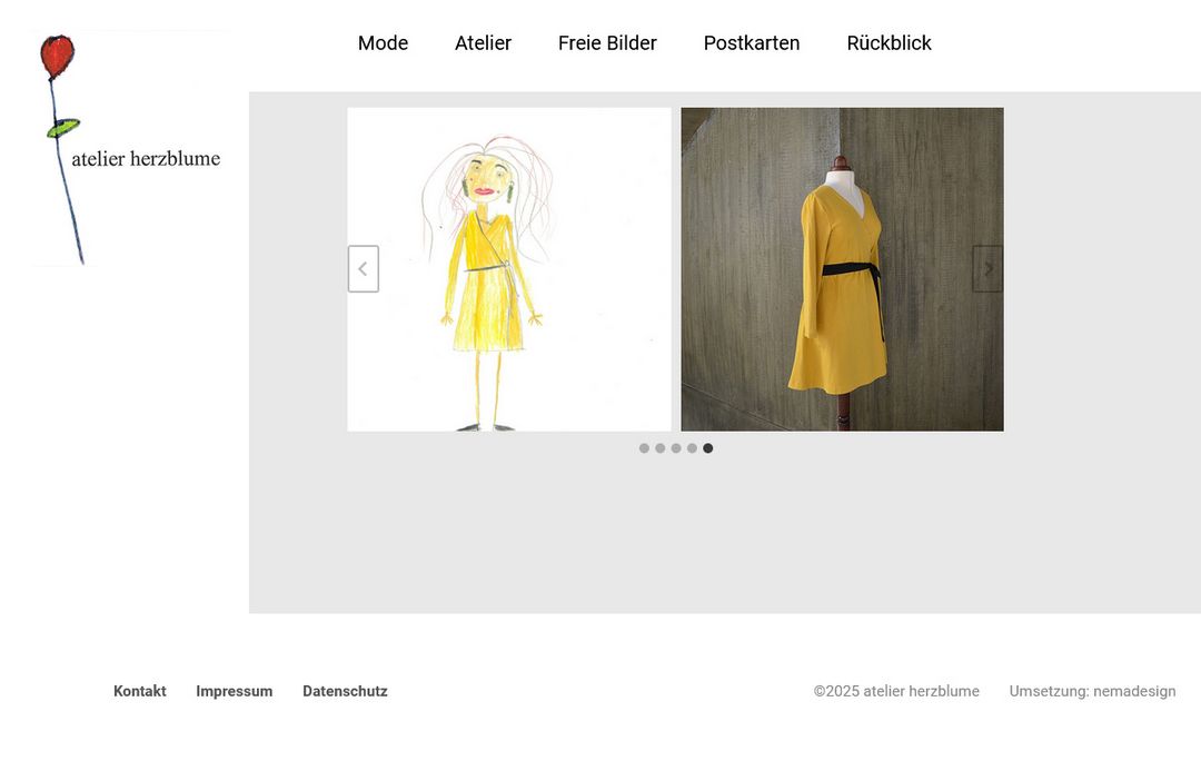 Screenshot der Website
